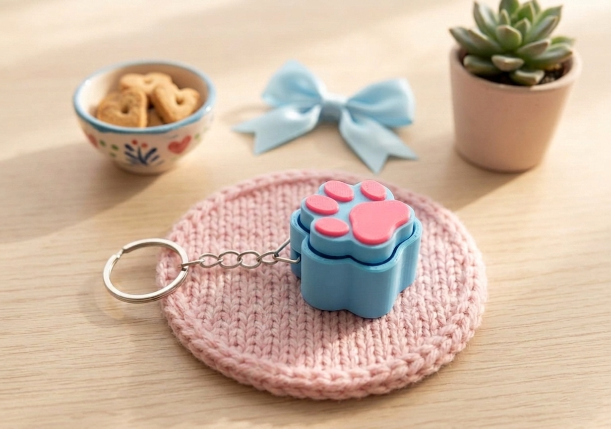 Clicker Pati Anahtarlık